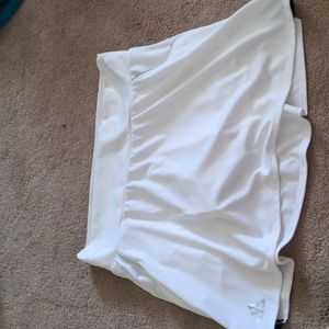 Adidas white athletic skirt